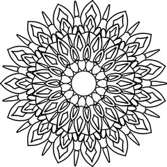 Royal Mandala pattern, Ornamental luxury mandala, Circular pattern, Decorative pattern, coloring book page, yoga , meditation, 