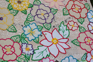 seamless background with flowers