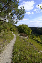 Landschaft im NSG Trockengebiete bei Machtilshausen,  Landkreis Bad Kissingen, Unterfranken, Franken, Bayern, Deutschland