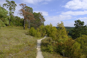 Landschaft im NSG Trockengebiete bei Machtilshausen,  Landkreis Bad Kissingen, Unterfranken, Franken, Bayern, Deutschland