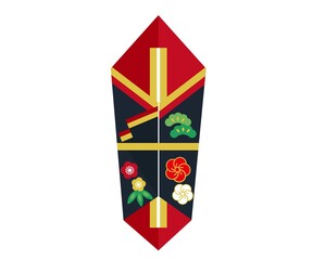 熨斗のベクターイラスト素材／水引き／パーツ／熨斗／和風