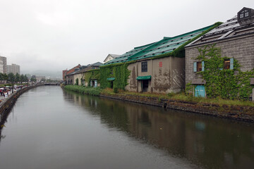 Fototapeta na wymiar Otaru Canal in Hokkaido, Japan