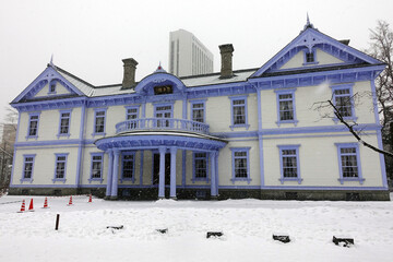 Fototapeta premium Nakajima park in winter, Sappro, Hokkaido, Japan
