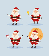 set of santa claus