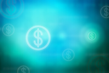 2d illustration dollar gold coin bussiness background concept
