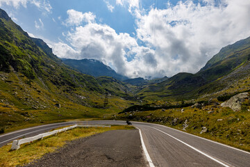 The transfaragasan road in the carpathian of romania