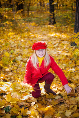 Portrait of a beautiful blonde girl