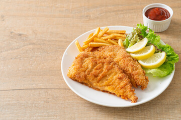 Homemade Breaded Weiner Schnitzel with Potato Chips