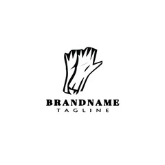 glove logo cartoon design template icon isolated vector illustration