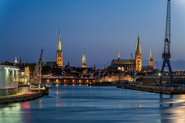 Lübeck bei Nacht
