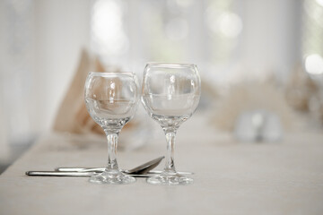 .Decorated table for wedding reception