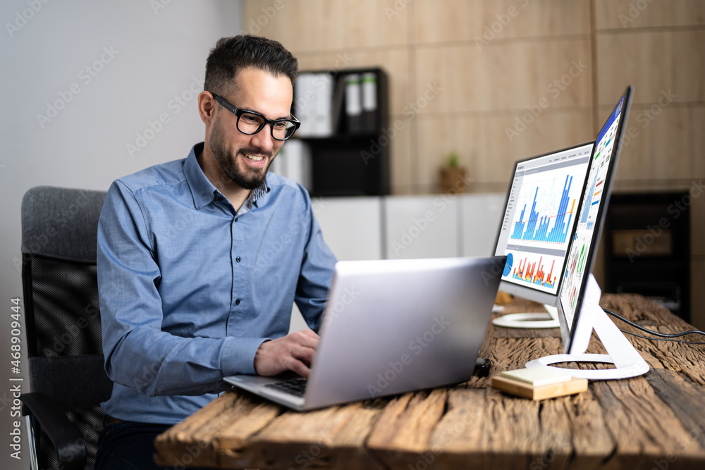 Poster business data analytics dashboard
