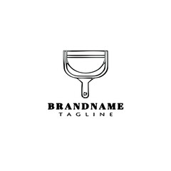 glass cleaner tool logo design icon template black isolated vector illustration