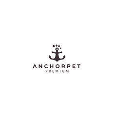 pet  anchor  logo  template  vector  icon  symbol  illustration  design