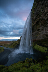 Fototapeta na wymiar Seljalandsfoss waterfall at dawn, Iceland