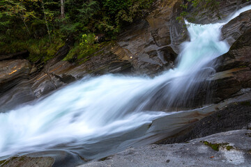 Obraz premium Stieber Wasserfall in Moos in Passeier, Südtirol