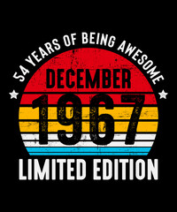 December 1967 - 54th Birthday Gifts