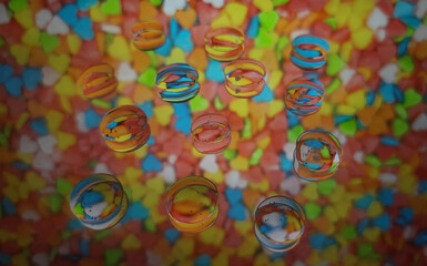 Obraz premium close up of colorful beads