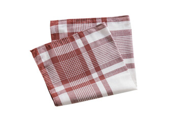 Vintage stripped cotton Handkerchief for men isolated on white background.	
