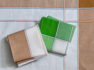 Vintage stripped cotton Handkerchiefs for men.	