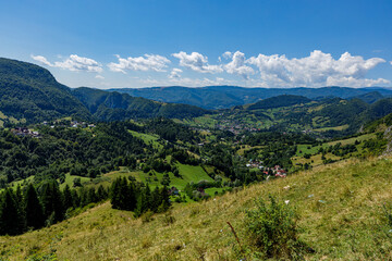 Naklejka premium The landscape of the carpathian in Romania