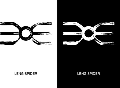 Poster of Leng Spider Immense Web-Spinner. A sentient cannibalistic creature. Lovecraftian Bestiary. Lesser Independent race in the Cthulhu Mythos.