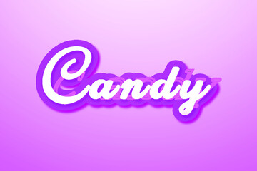 Candy 3D Editable Text Effect Design