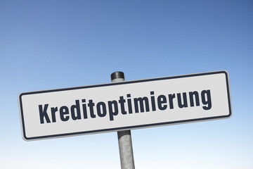 Kreditoptimierung, Werbetafel