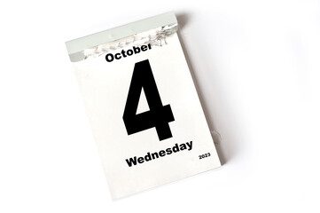  4 October 2023