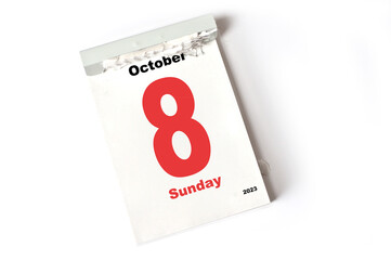 8  October 2023