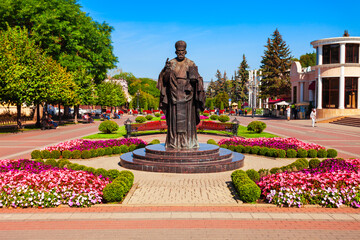 Saint Nicholas monument, Kislovodsk Kurortny Boulevard