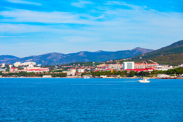 Obraz premium Gelendzhik aerial panoramic view, Russia