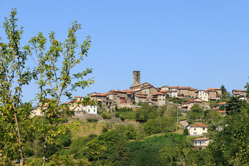 Fototapeta na wymiar San Romano in Garfagnana is a village in the region of Garfagnana in north Tuscany, Italy