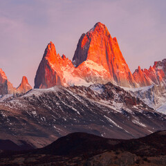 Fototapeta na wymiar Fitz Roy mountain, Patagonia