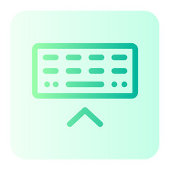 Keyboard gradient icon