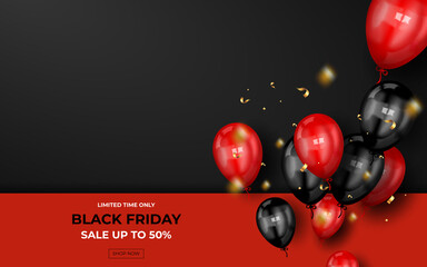 Modern black friday super sale banner