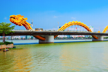 Danang Dragon bridge in Vietnam