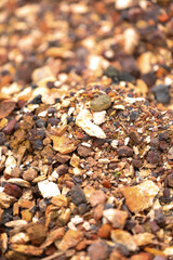 Small stone at bricks factory