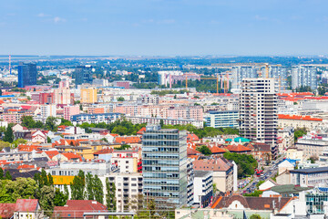 Obraz premium Bratislava aerial panoramic view