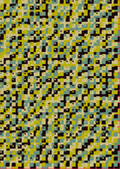 Abstract Geometric Pattern generative computational art illustration