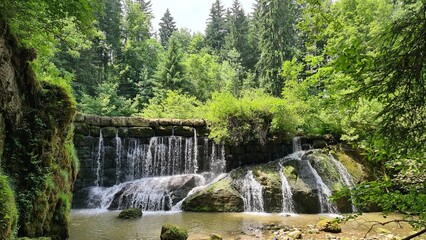 Nature near Geratser waterfall in Germany