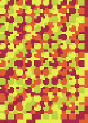 Abstract Geometric Pattern generative computational art illustration