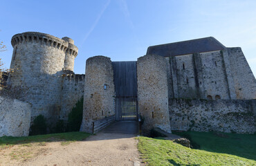 Madeleine castle, Chevreuse valley, France.A medieval castle from the 11th century was built to...