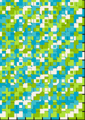 Abstract Geometric Pattern generative computational art illustration