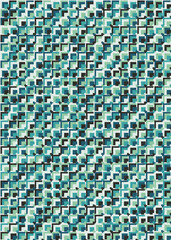 Fototapeta premium Abstract Geometric Pattern generative computational art illustration