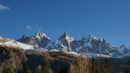 Pics dans les Alpes