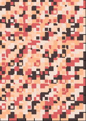 Fototapeta premium Abstract Geometric Pattern generative computational art illustration