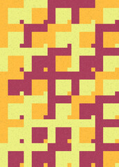 Abstract Geometric Pattern generative computational art illustration