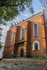 Fototapeta na wymiar DROHOBYCH, UKRAINE - August, 2021: The Roman Catholic church of St. Bartholomew.