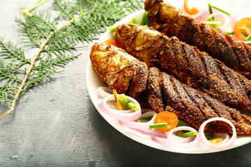 Kerala fish fry, cooked with traditional recipes.